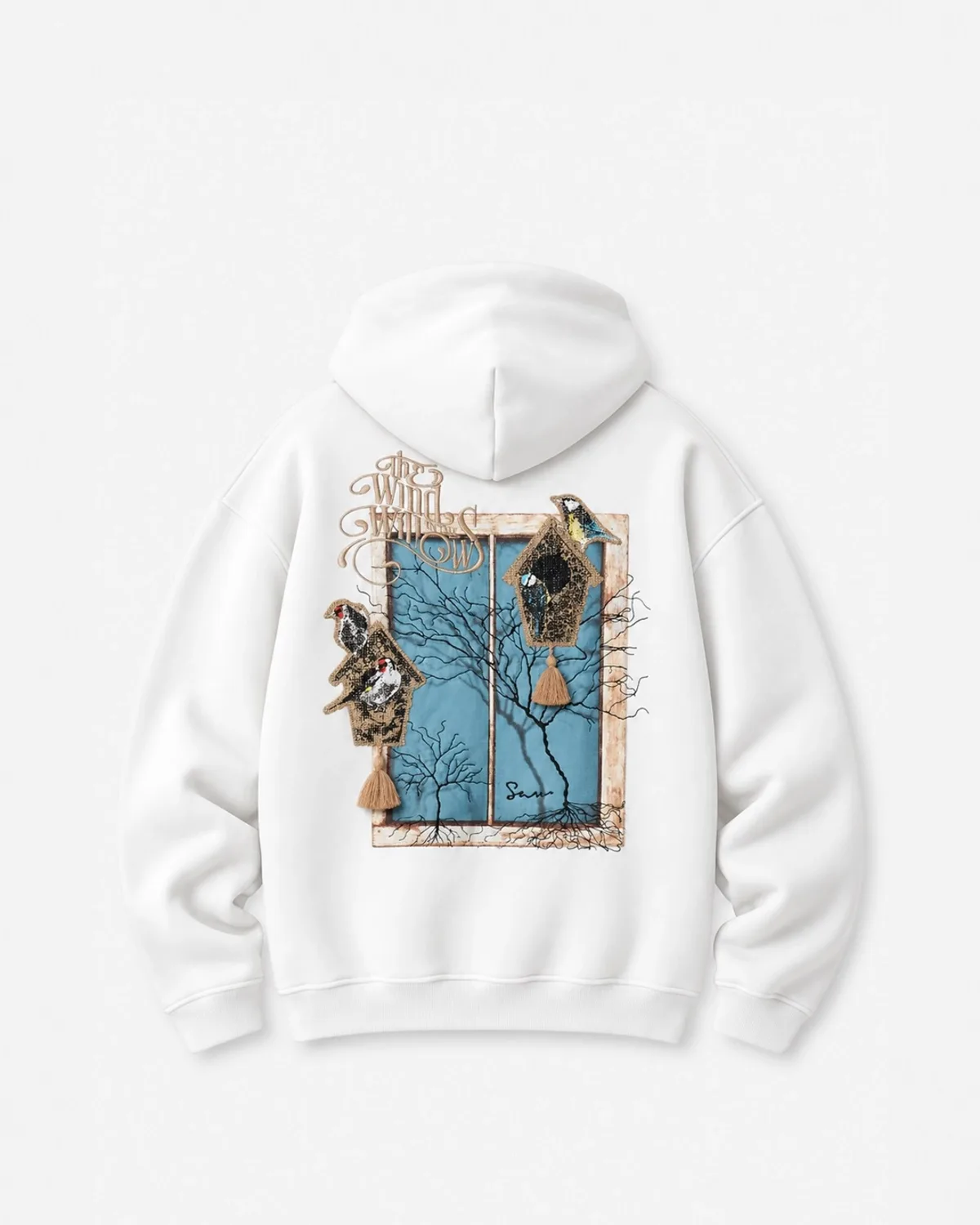 The Wild Window White hoodie